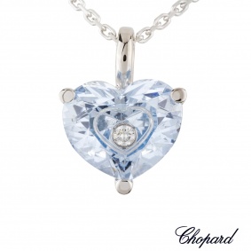 Chopard 18k White Gold Happy Diamond Pendant 79/6236/07-20